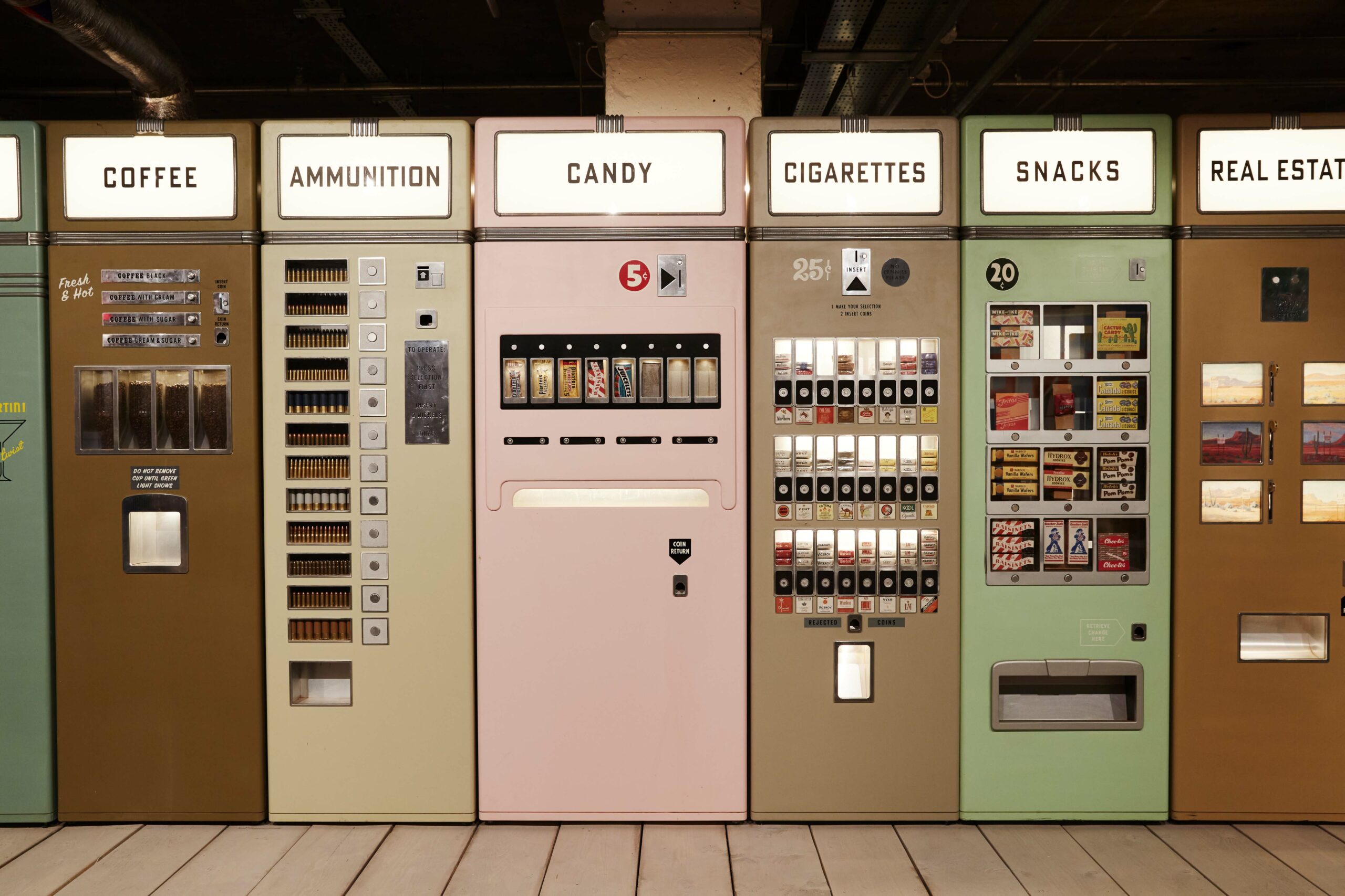 Vending Machines, Asteroid City Exhibition, 180 Studios, London