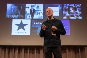 Jonathan Barnbrook. photo: Henrique Nardi