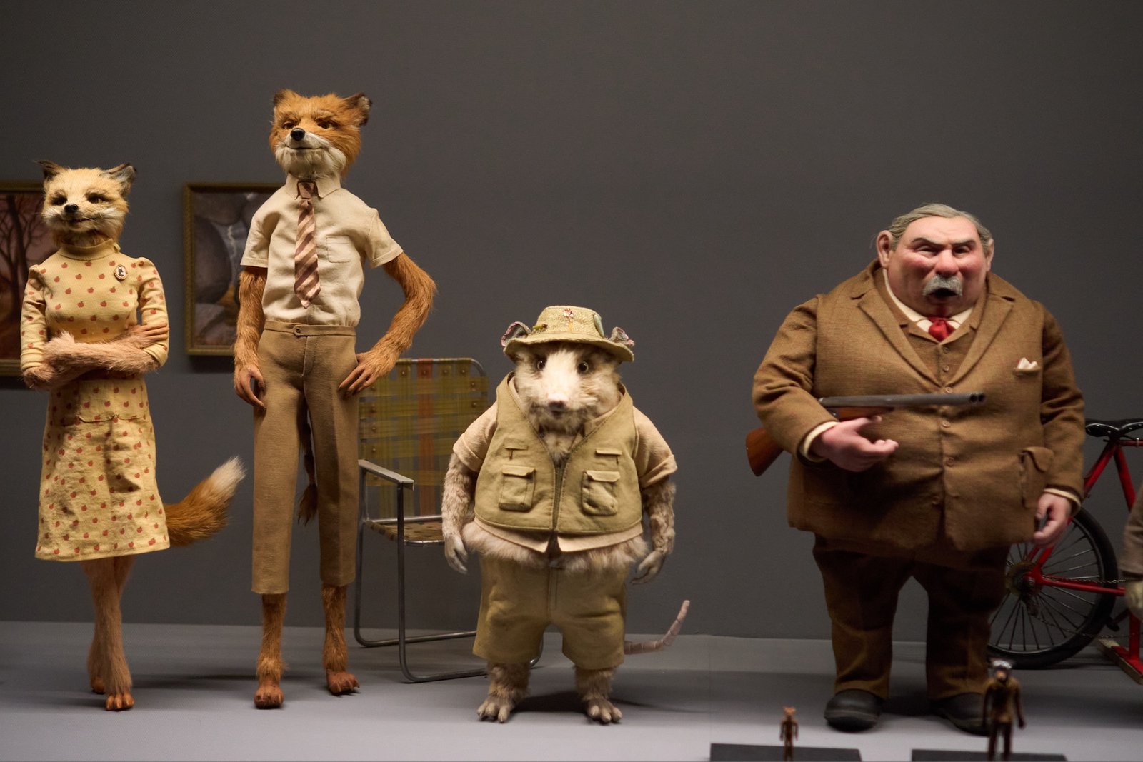 Fantastic Mr. Fox. Wes Anderson Exhibition. photo by Tal Solomon Vardy