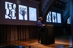 Jon Key, Typographics 2025, photo by Henrique Nardi