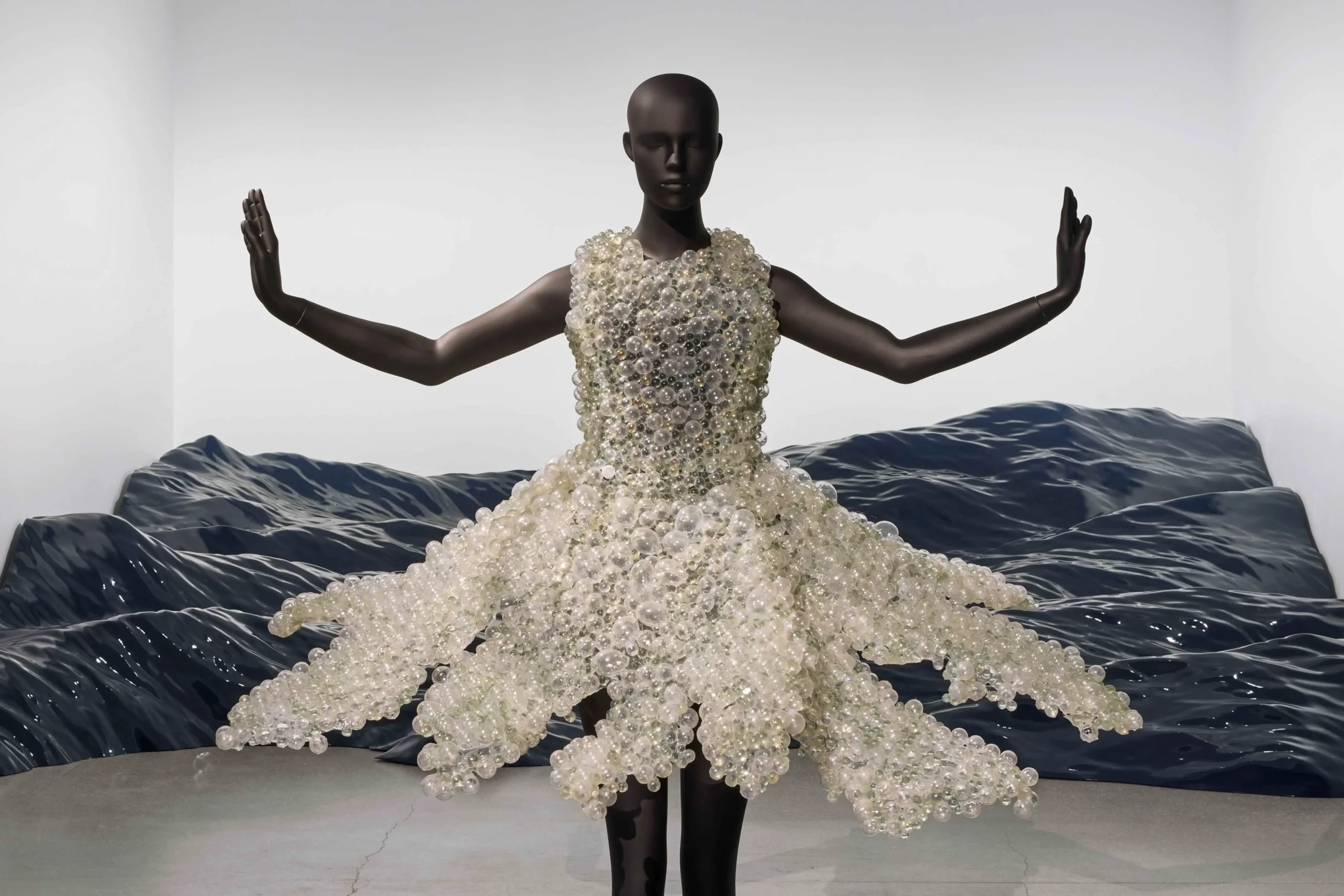 Installation view of Iris van Herpen: Sculpting the Senses, Brooklyn Museum, 2026. Photo: Paula Abreu Pita