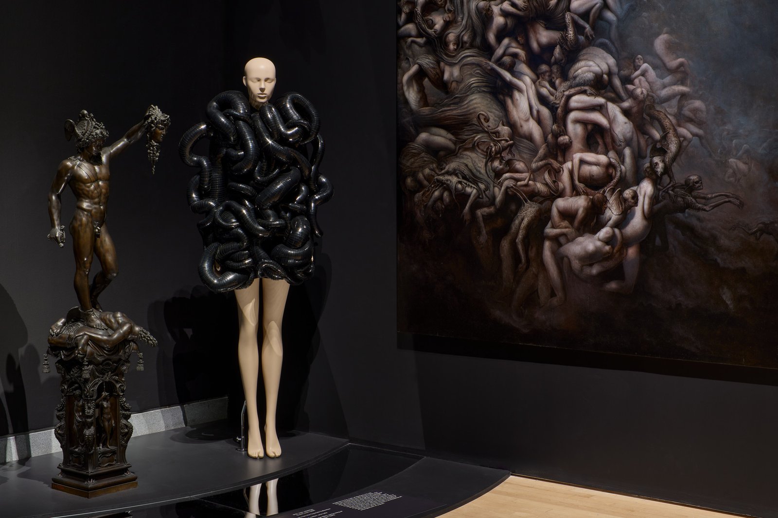 Installation view of Iris van Herpen: Sculpting the Senses, Brooklyn Museum, 2026. Photo: Paula Abreu Pita