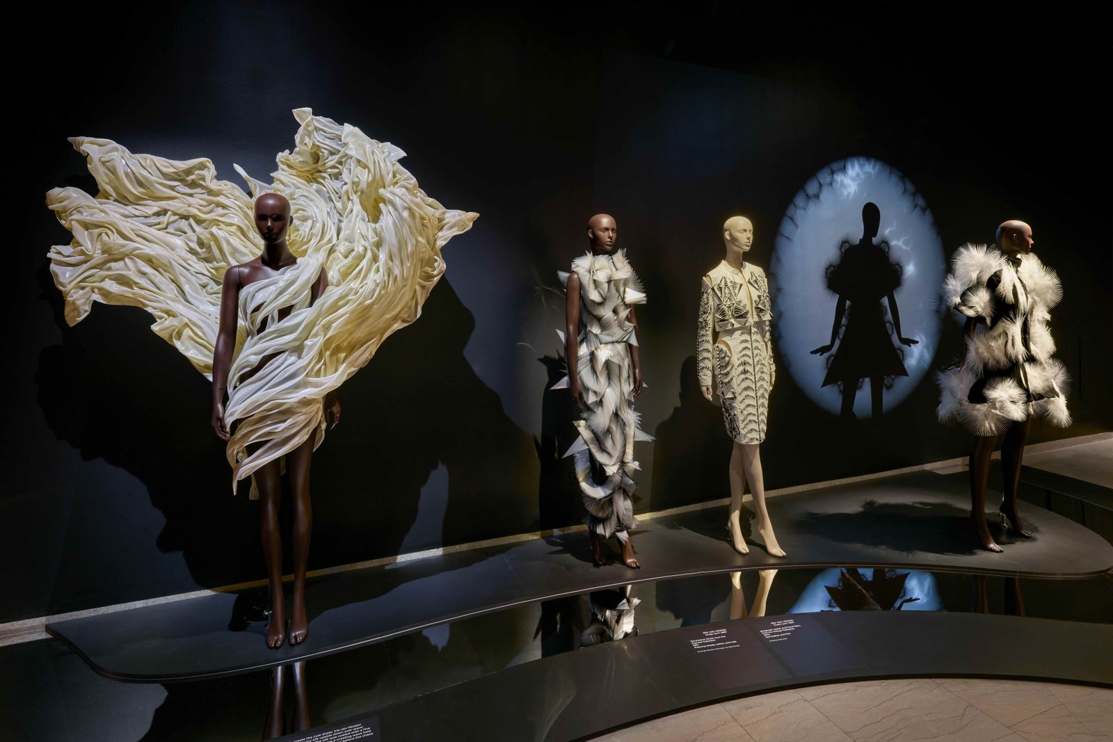 Installation view of Iris van Herpen: Sculpting the Senses, Brooklyn Museum, 2026. Photo: Paula Abreu Pita