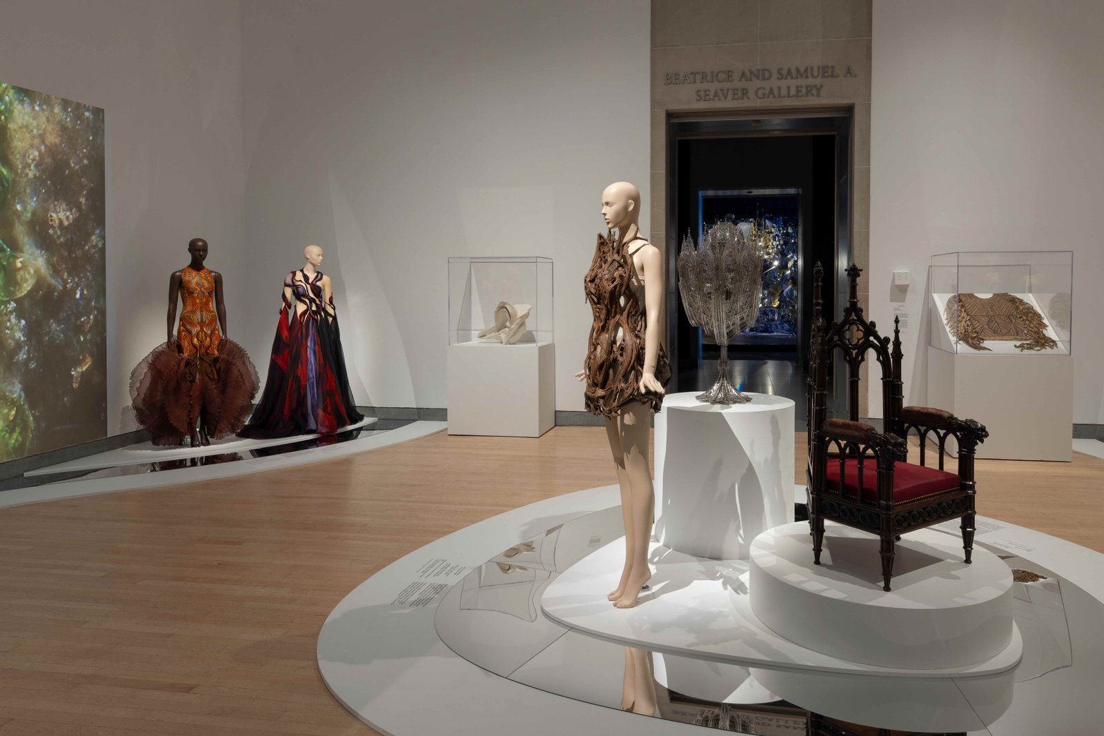 Installation view of Iris van Herpen: Sculpting the Senses, Brooklyn Museum, 2026. Photo: Paula Abreu Pita
