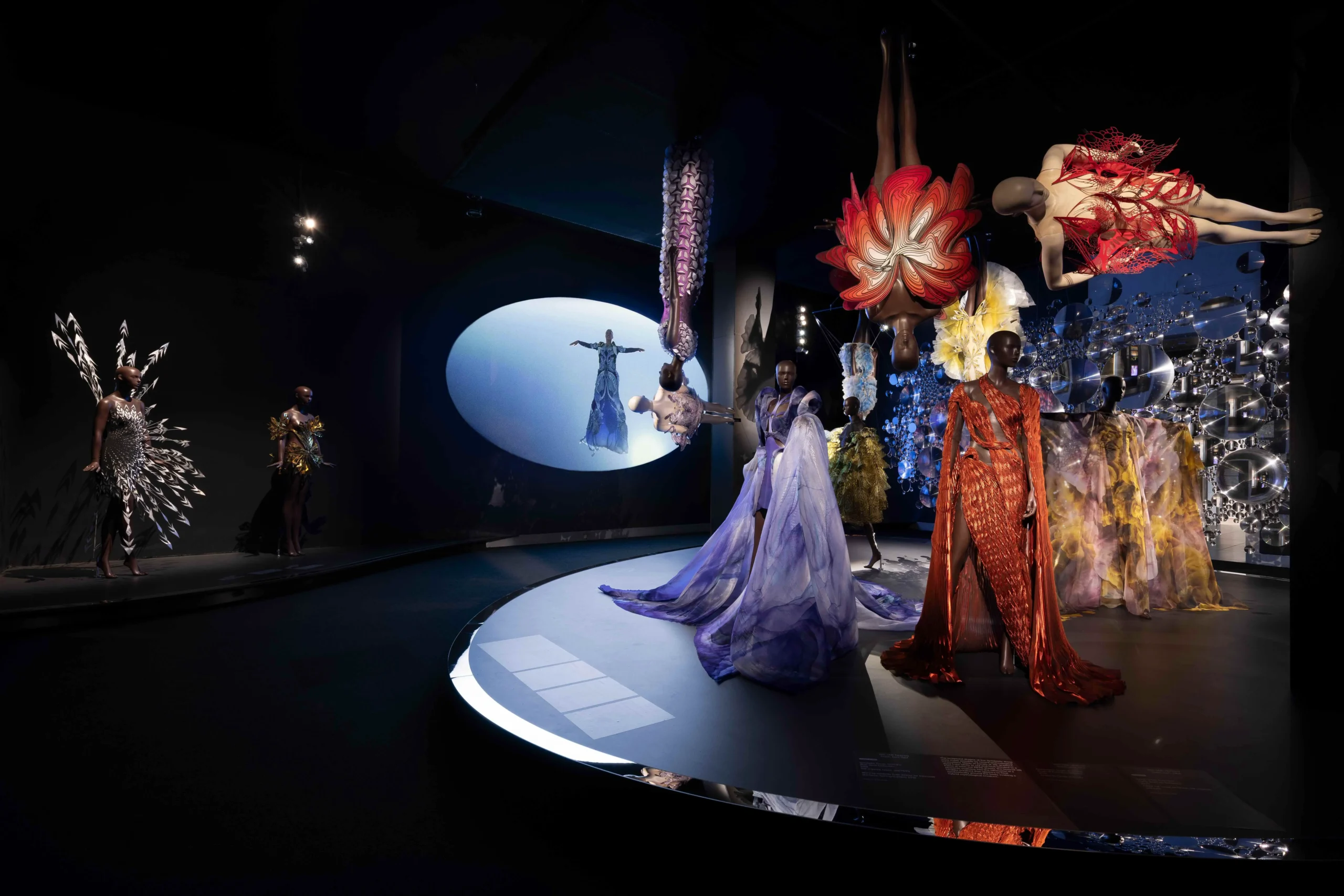 Installation view of Iris van Herpen: Sculpting the Senses, Brooklyn Museum, 2026. Photo: Paula Abreu Pita